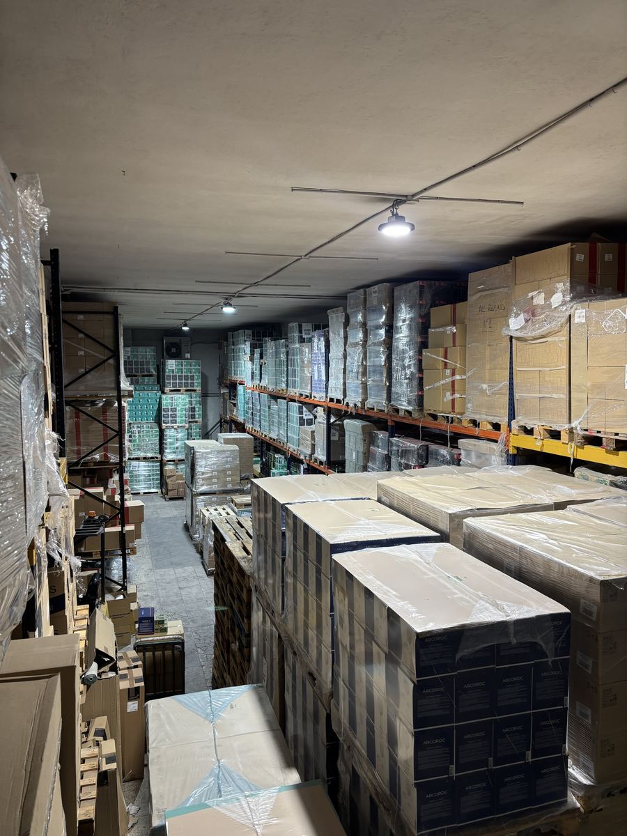 Pedidos preparados en el almacén